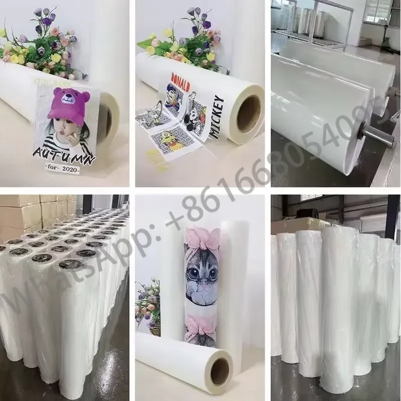 DTF Printer 13 Inch Dtf Pet Film Transfer Film Matte Glossy Side Printing Cold Peel Roll 30cm X 100m view 4