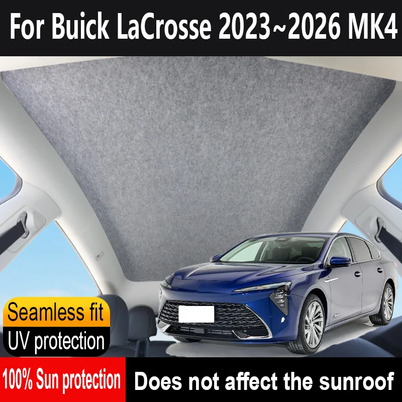 

Car Sunroof Insulation Roof Visor For Buick LaCrosse 2023~2026 2025 24 MK4 Anti-UV Electrostatic Adsorption Sky Curtain Sunshade