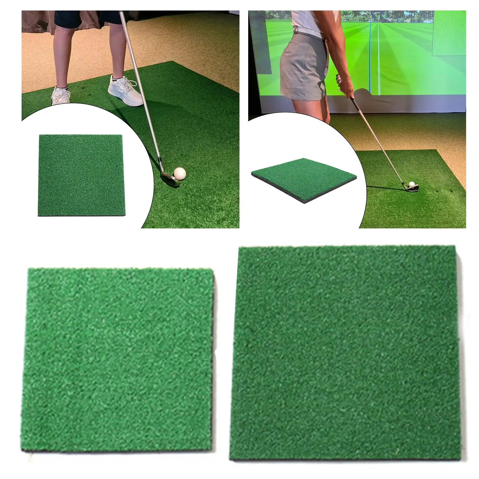 

Golf Hitting Mats Golf Game Mat Artificial Grass Turf Golf Training Aid Golf Practice Mat for Hitting Driving Chipping Adults