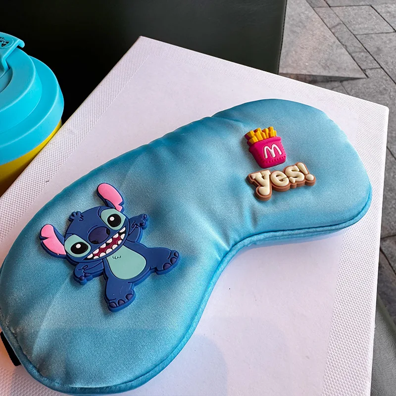 Miniso Disney three-dimensional blue puppy eye mask for women sleeping shading office lunch break student eye mask