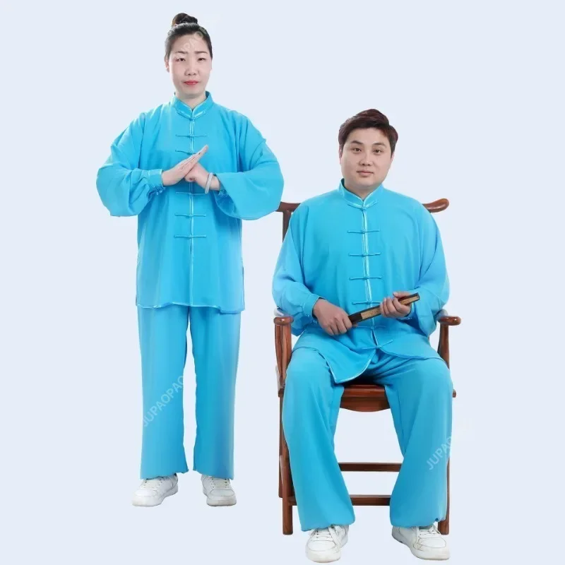 Hot Sale Chinese Traditional Men Women Kung Fu Suit Casual Outdoor Sport Clothing Tai Chi Martial Arts Uniform Jacket Pants Sets