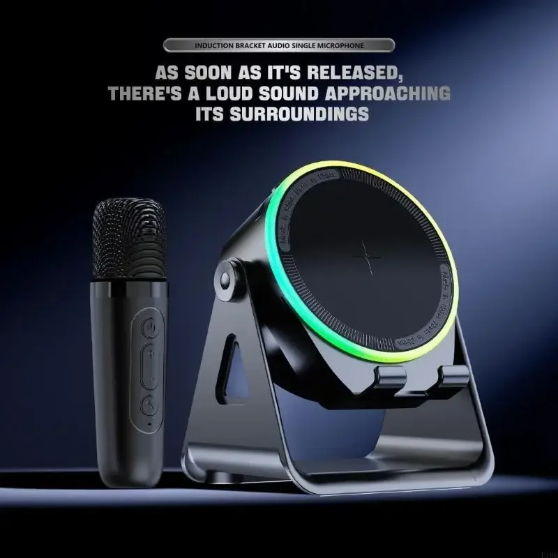 

Динамик с магнитным креплением Встроенный регулируемый держатель для телефона Bluetooth-совместимый 5.0 для прямых трансляций