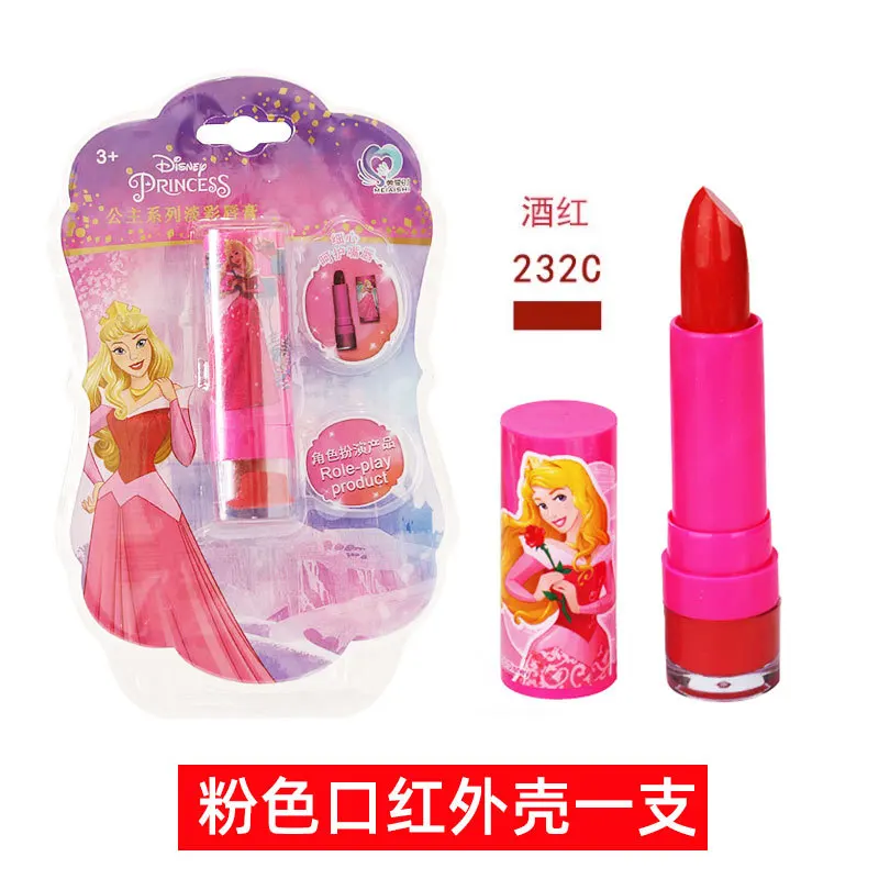 Disney girls frozen princess elsa real Lipstick Cosmetics Make up set Beauty makeup box con scatola originale regalo di compleanno per bambini