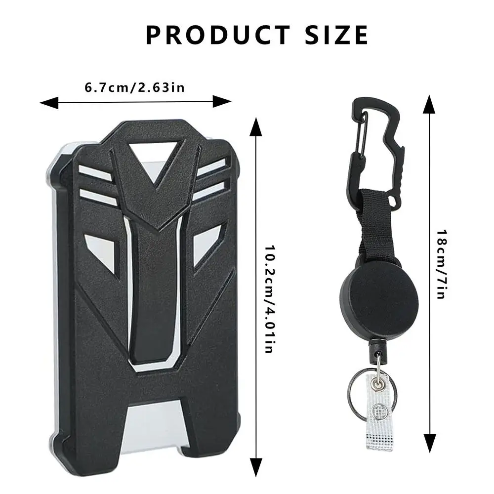 Retractable Badge Holder and Heavy Duty Badge Keychain with Belt Clip  ID Card Holder Accessories Carabiner Badge Holder image 6