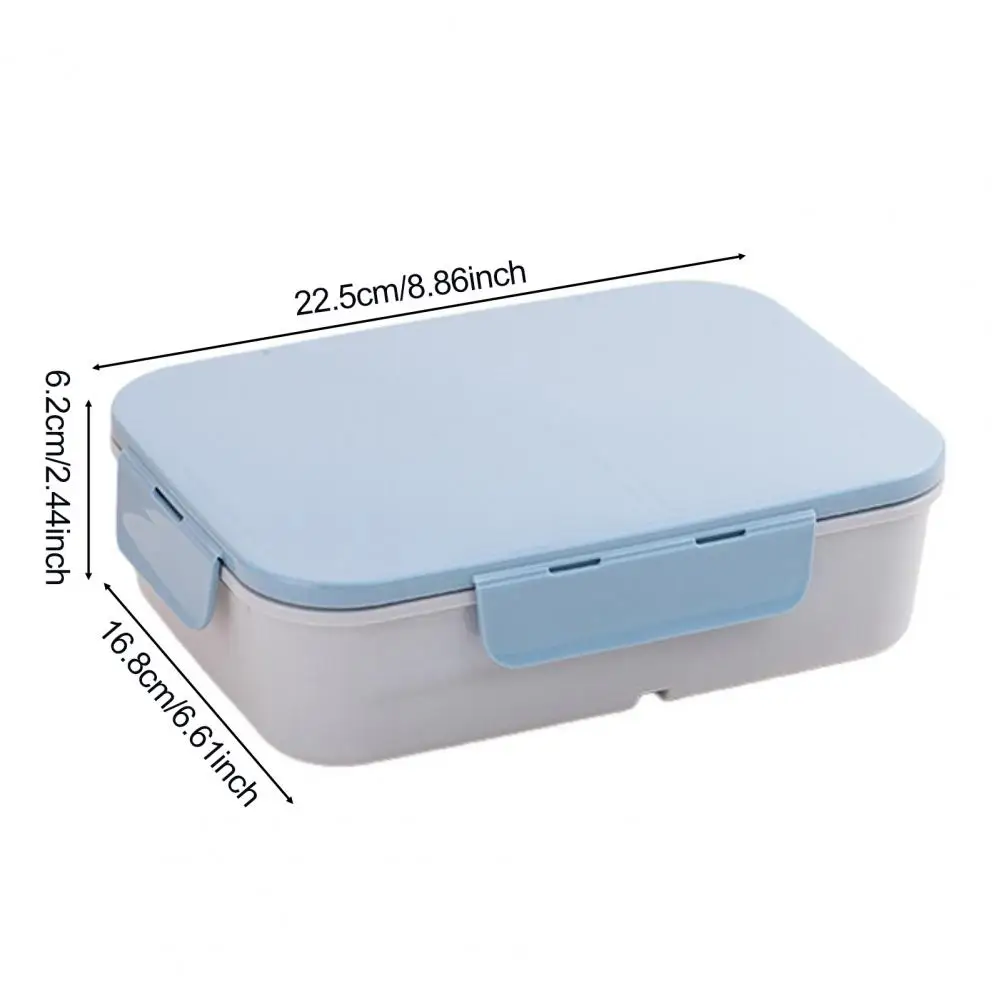 Microwave-friendly Bento Box Capacity Bento Box with 3 Compartments Reusable Stackable Lunch Containers Double-layer for School