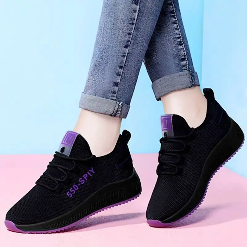 2021Tenis Feminino  Hot Sale Summer New Style Outdoor Sneakers Comfortable Breathable Hollow Casual Shoes for Women Sports Shoes