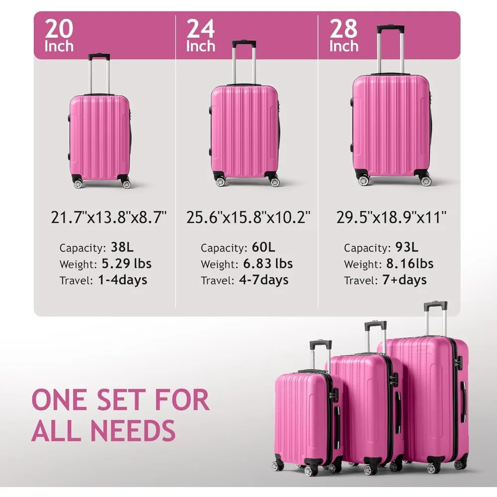 bagagem giratória rígida expansível, azul, bagagem de mão de 20 polegadas