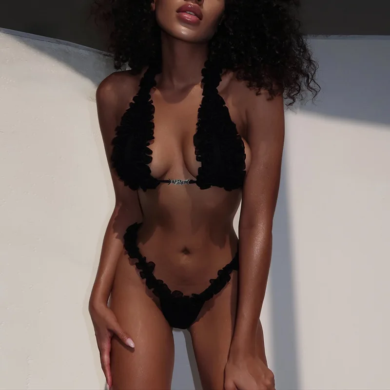 

WQ25029 Sexy Bikini Set Strapl Floral Thermal Beach Two-Piece Swimsuit Casual Sportswear Women's Summer Faion China Origin