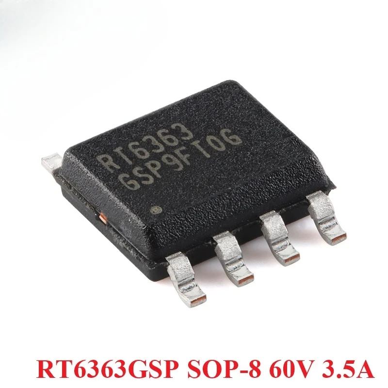 RT6363 RT6363GSP 3.5A RT6365 RT6365GSP 5A SOP-8 60V Asynchronous Buck Step-down Converter Chip SMD IC