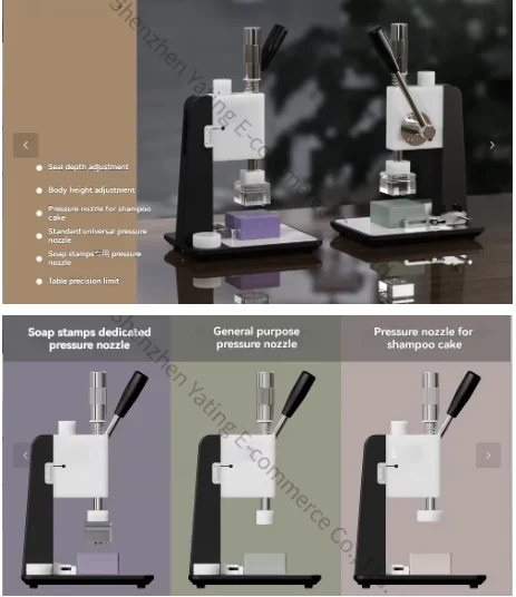 DIY Handmade Soap Stamping Machine Imprinting Artifact, Soap Shampoo Cake Printing Mold Special Tool for Hand Workshop