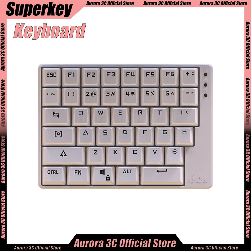 superkey teclado mecanico mao esquerda uma mao definicao macro hot swap personalizado portatil office gamer 01