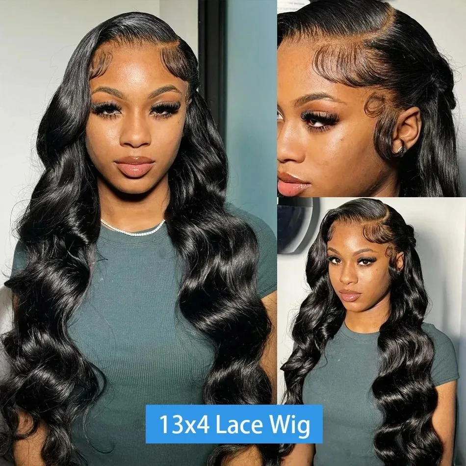 40 Inch Loose Body Wave High Density 13x6 Hd Lace Frontal Wigs Brazilian Black Human Hair Choice For Women 13x4 Lace Front Wig