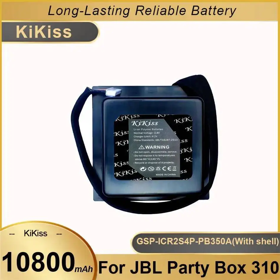 

10800Mah For Jbl Party Box 310 Reliable Power Premium Replacement Speaker Battery Gsp-ICR2S4P-PB350A With Shell
