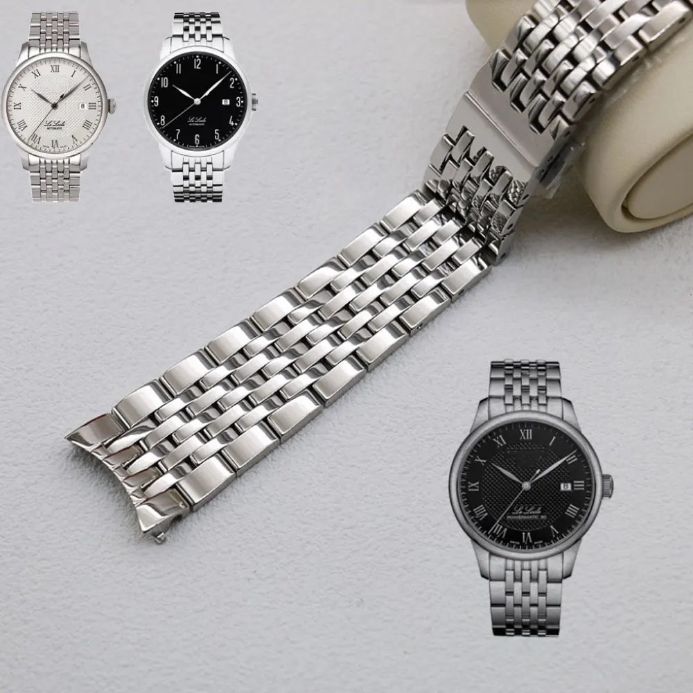 For Tissot Men Gentleman 1853 Le Locle Couturier T006 T41 WatchbandsSolid Stainless Steel Waterproof Anti-Rust 19MM Watch Strap