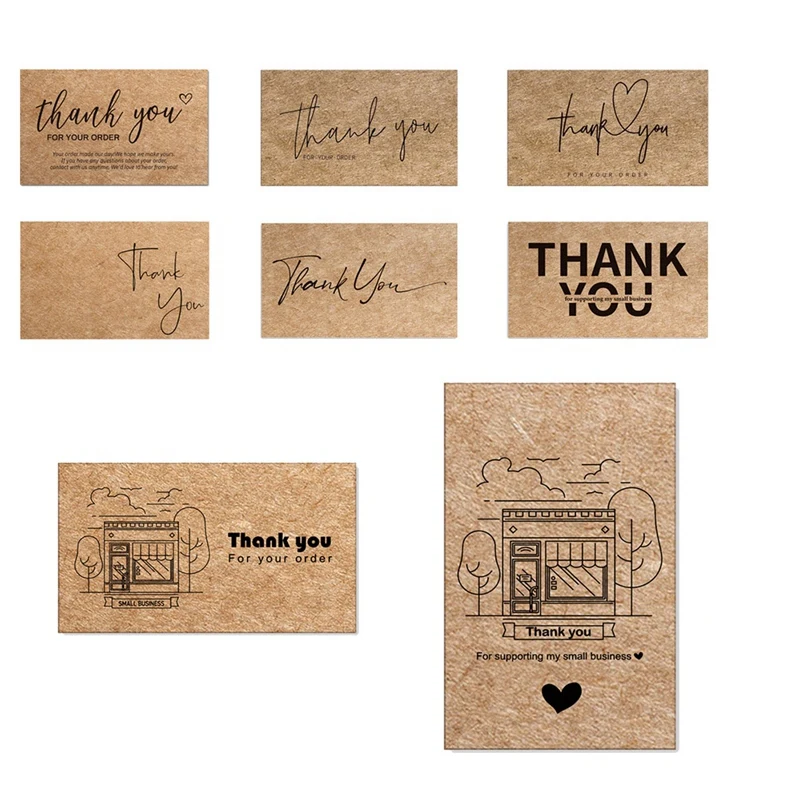 240 Pcs Beautiful Thank You Card Simple For Online Business Appreciation Customer Cute Mini Card Gift Cards