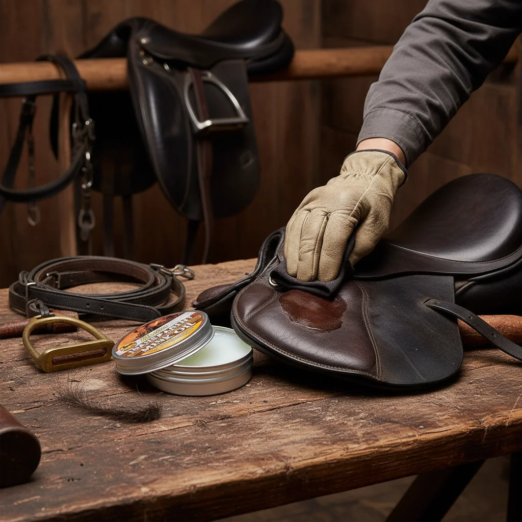 Mink Oil Saddle Conditioner – Transparent Leather Care Cream for Saddles, Tack, Boots and Equestrian Gear, Waterproof & Restore