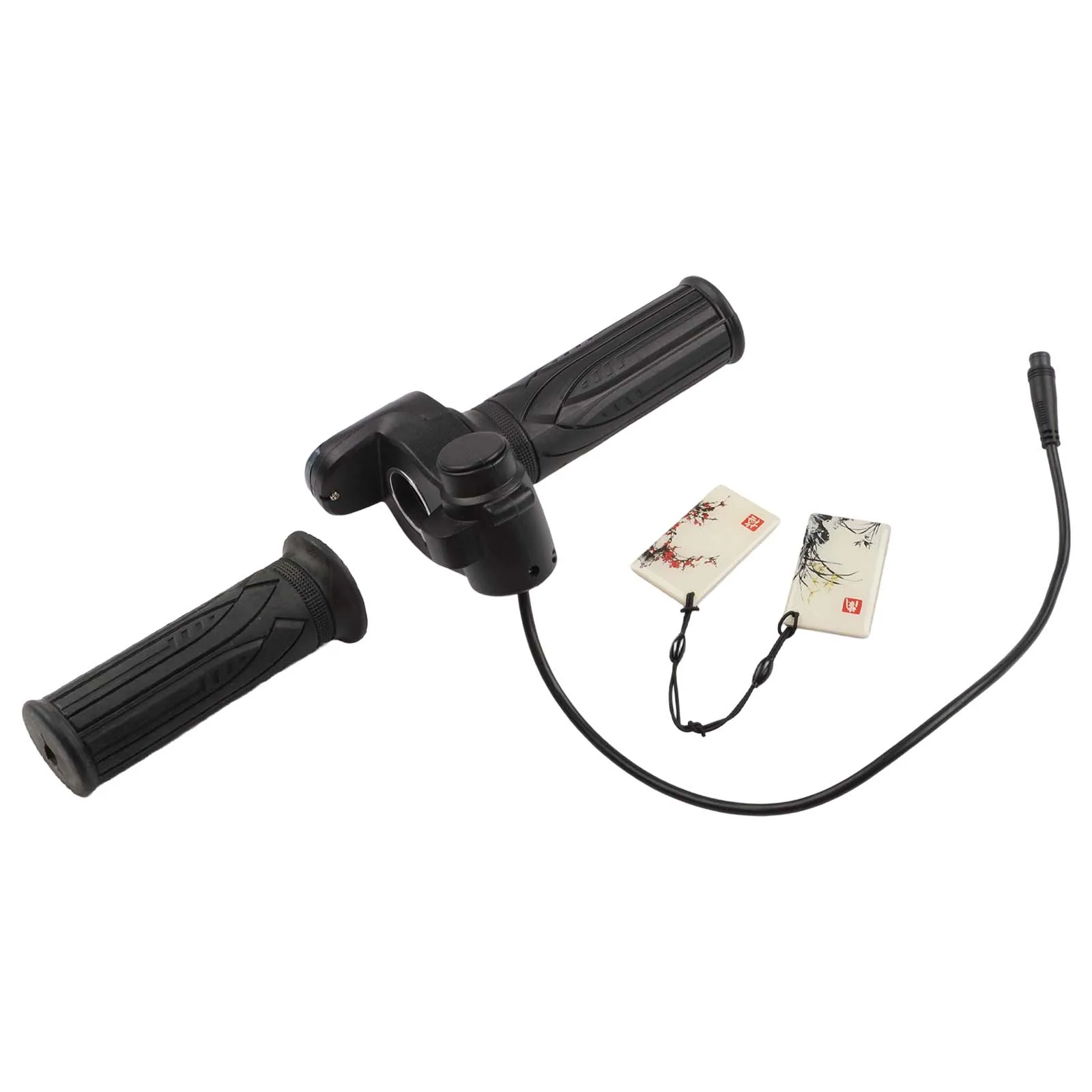 Throttle Grip for Electric Scooter with NFC Card 48V and 6pin Waterproof Interface Real Time Voltage Display for Safe Riding