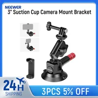 Neewer Soporte de montaje para cámara con ventosa de 3 ""con brazo mágico con cabeza de bola, soporte de coche de liberación rápida para iPhone DJI Insta360