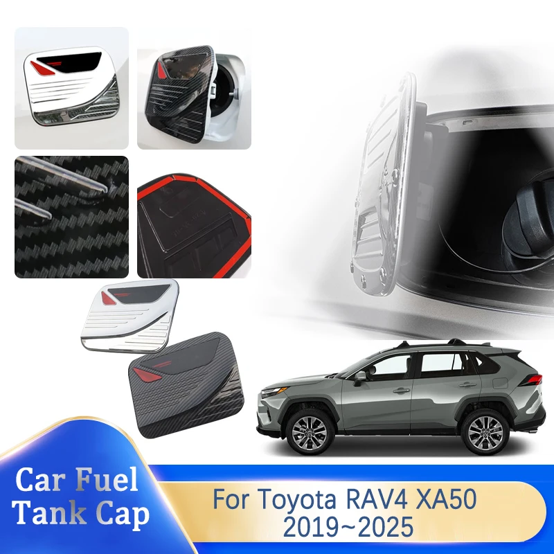 Car Fuel Tank Caps For Toyota RAV4 RAV 4 XA50 Suzuki Across MK5 2019~2025 Scratchproof Pad Fuel Tank Plug Cover Auto Acesssories