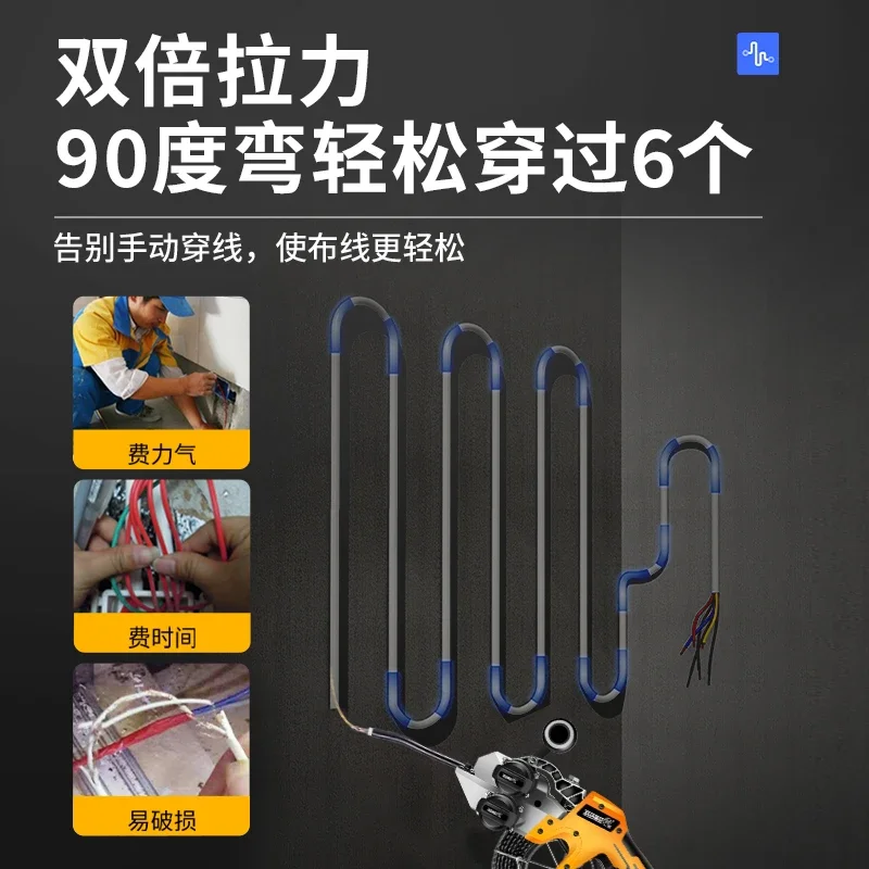Electric threading machine threading artifact universal electrician threading pipe wire drawing wire discharge lead wire pulling
