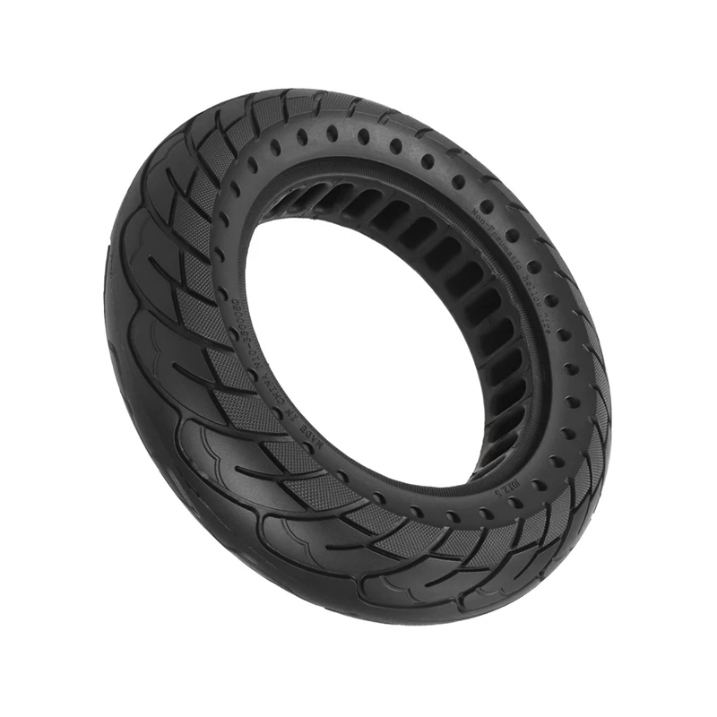 Black 10X2.5 Solid Tire Max G30 G30L Electric Scooter Rubber Shock-Absorbing Explosion-Proof Tire