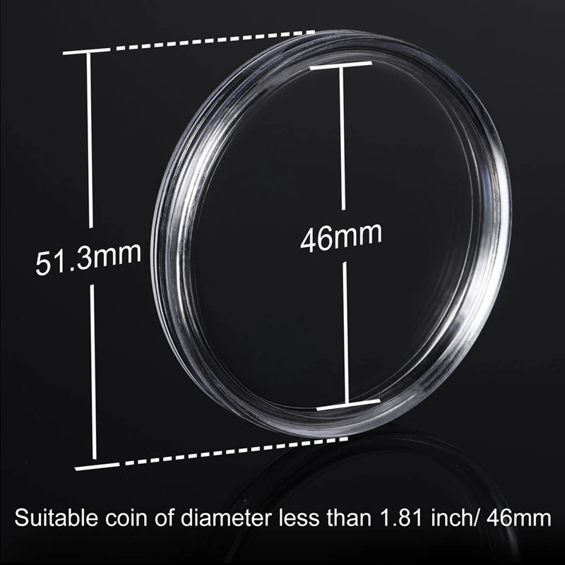 40 Mm Coin Capsules Coin Case Coin Holder Storage Container With Storage Box For Coin Collection Supplies (240 Pieces)