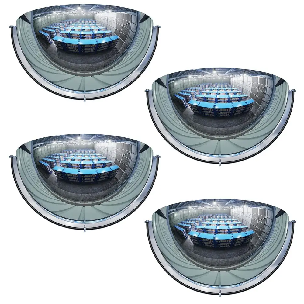 

Акриловое полукупольное зеркало, угловое зеркало, слепая зона для стены, защитные зеркала диаметром 12 дюймов для углов, выпуклые зеркала для дома for Cei