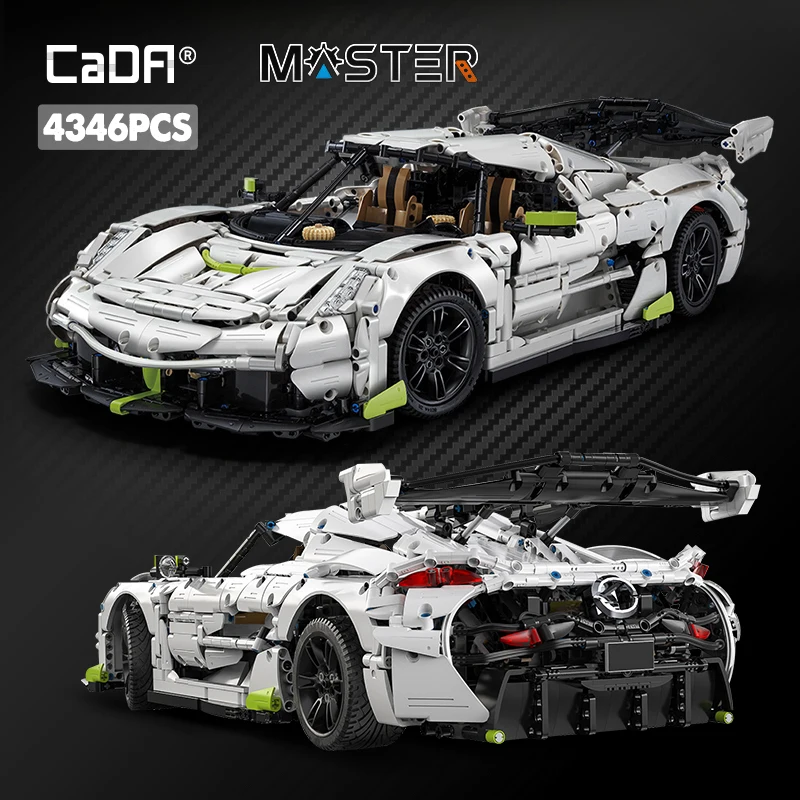 Cada 4346PCS 1:8 Supercar City Racing Car Hypercar Building Blocks Sportscar Racing Vehicle Bricks Toys Children Kids Gifts