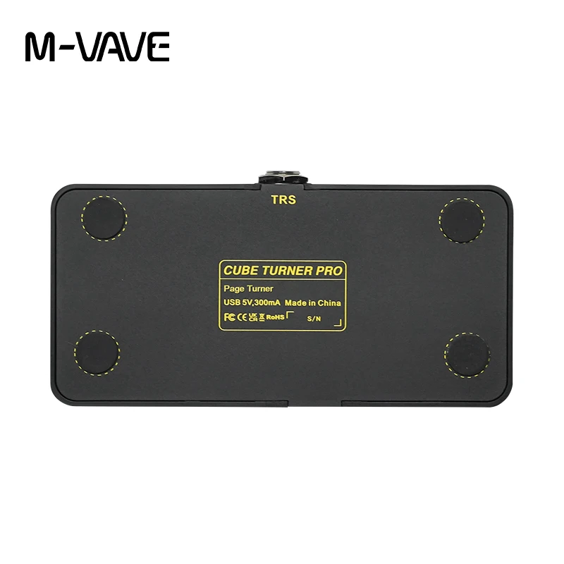 M-VAVE Cube Turner Pro Wireless Bluetooth Page Turner Silent Foot Pedal USB Rechargeable For iPad iPhone Tablet Smart Phone