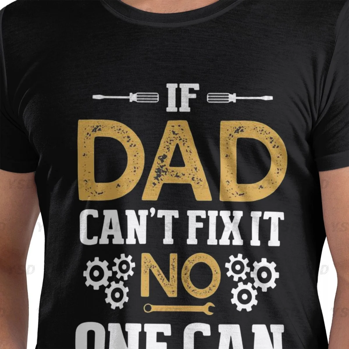 If Dad Can't Fix It We're Screwed Men's tight fitting sports T-shirt, Breathable,Oversized T shirt