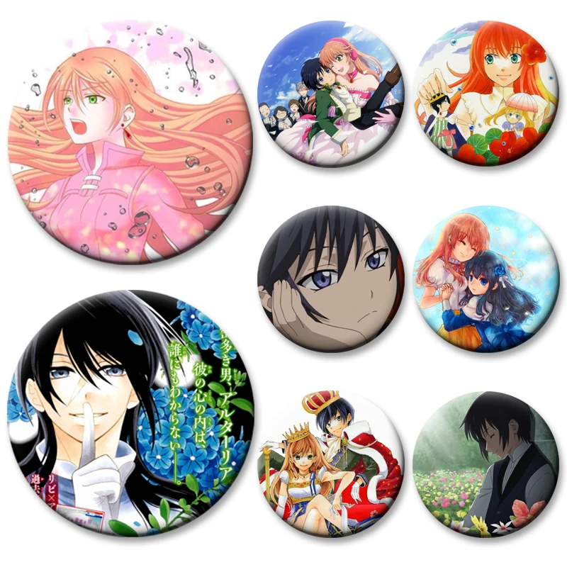 

Cartoon Style Badge Anime The World Is Still Beautiful Brooch on Backpack Clothes Handmade Round Pins for Jewelry Gift Accessory