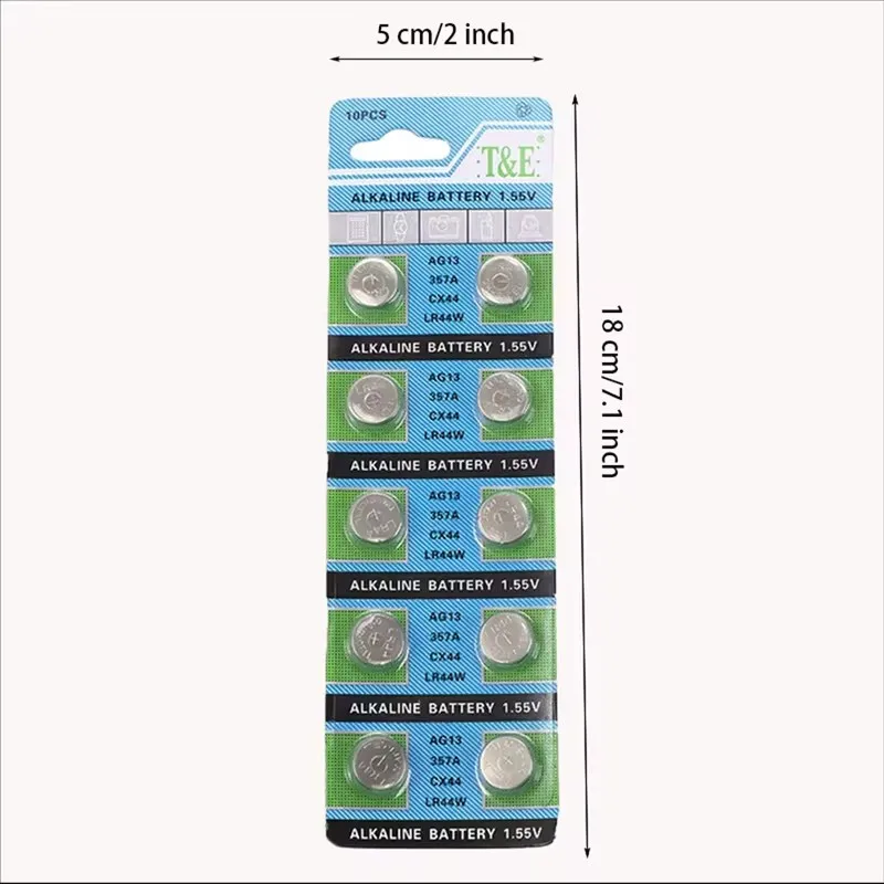 10-50pcs LR44 Batteries AG13 Button Cell Battery 357 LR44 LR1130 Button Coin Batteries 1.55V Battery For Watch Toys Remote