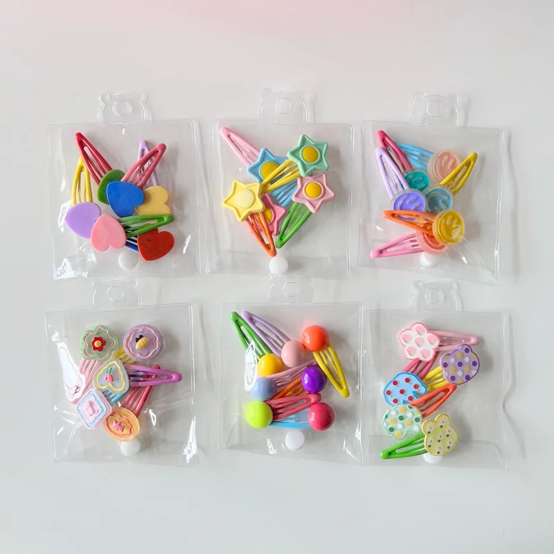 

Korean version of the new water drop hairpin set, cute love star BB clip edge clip bangs clip accessories