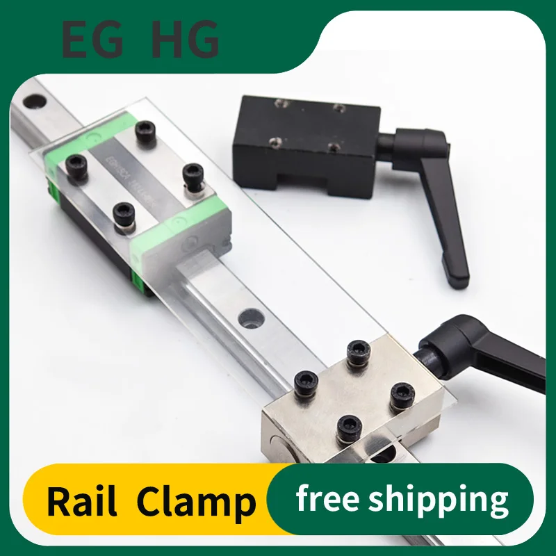 Braçadeira Linear do Trilho de Guia Anel-tipo Fixo Fechamento do Slider Limitador do Trilho de Guia Hg15 Hg20 Hg25 Hg30 Hg35 Hg45 Ff1501a Ff2001a