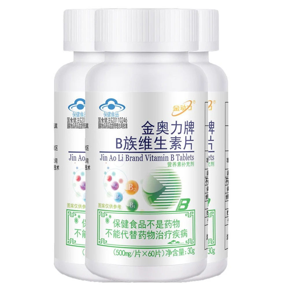 Multi Vitamin B1 B2 B6 B12 Multivitamin B Adult for Relieve Fatigue Digestion Prevent Hair Loss Stay Up Late Natural B Vitamins