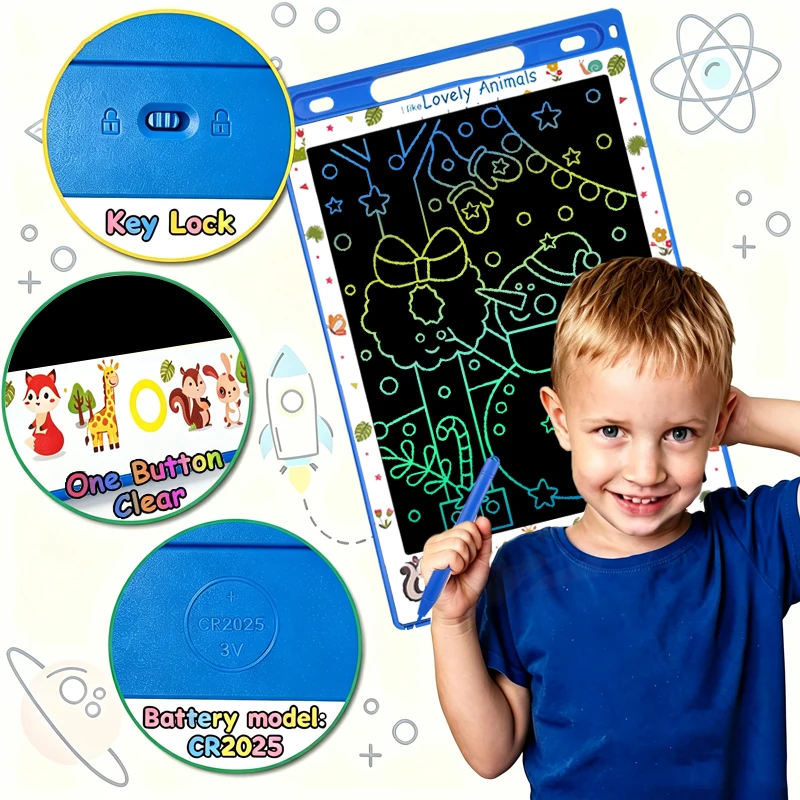8.5-Inch LCD Writing Drawing Tablet Handwriting Pad Doodle Board Portable Electronic Tablet Halloween/Christmas/Birthday Gifts