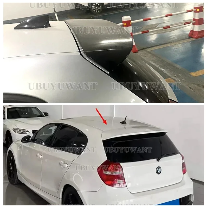 

Fits For BMW 1 Series E81 E87 FRP Unpainted Primed Rear Trunk Roof Lip Trunk Spoiler Fiberglass Wing