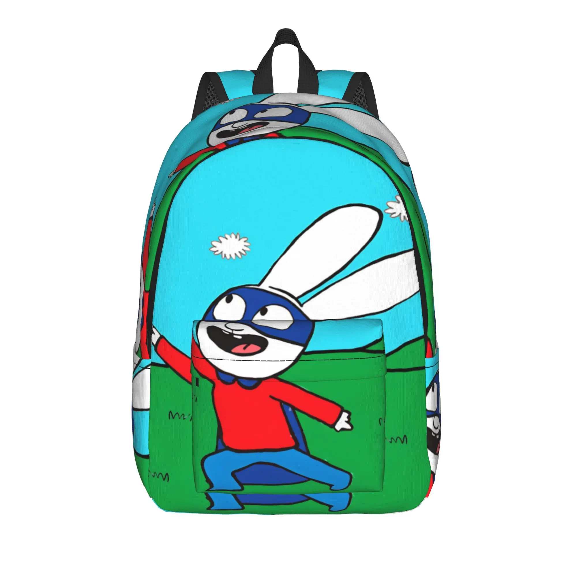 Simon Super Rabbit Backpack for Men Women Fashion High School Work Daypack  Laptop Computer Shoulder Bag Outdoor