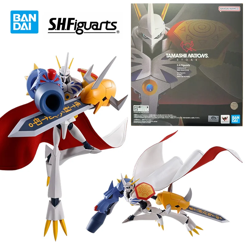 Bandai S.H.Figuarts Omegamon Best Selection Digimon 16Cm Anime Original Action Figure Model Kit Toy Birthday Gift Collection