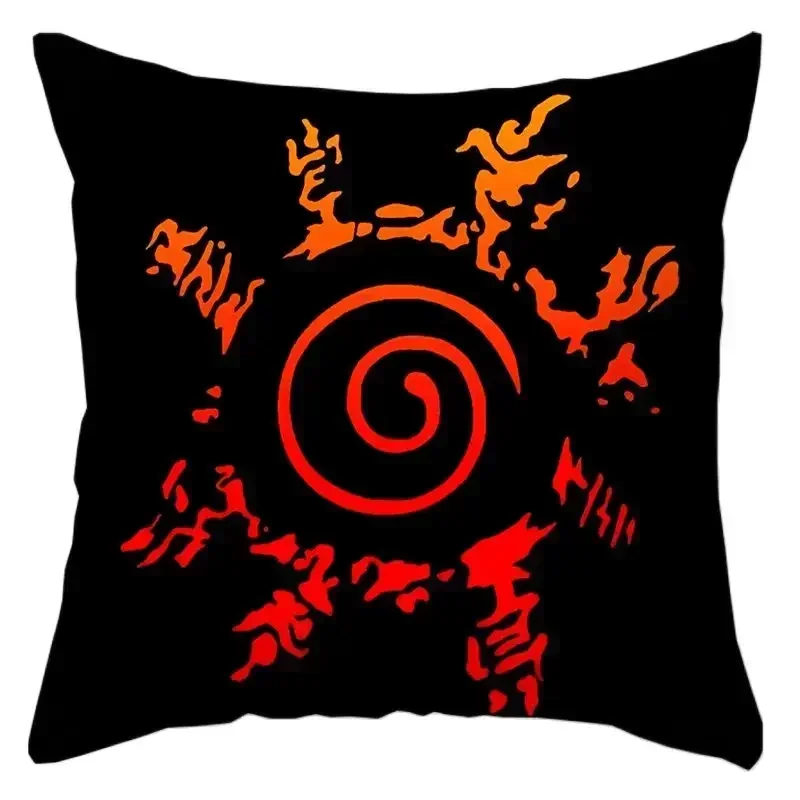 45cm Naruto Anime Pillow Case Cartoon Peripheral Square Popular Pillowcase Car Room Personality Creative Home Pillow Cover Gift