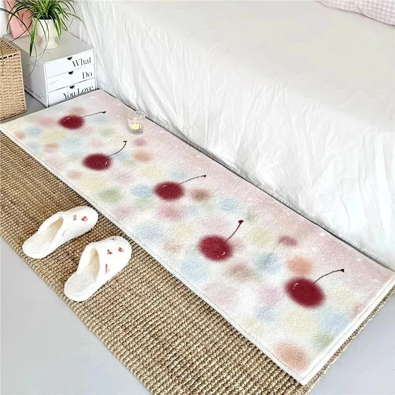 VIKAMA Entzückender Kirschfisch-Teppich – weicher, warmer, rutschfester Teppich, Eingangsbereich, Schlafzimmer und Nachttisch-Heimdekormatte