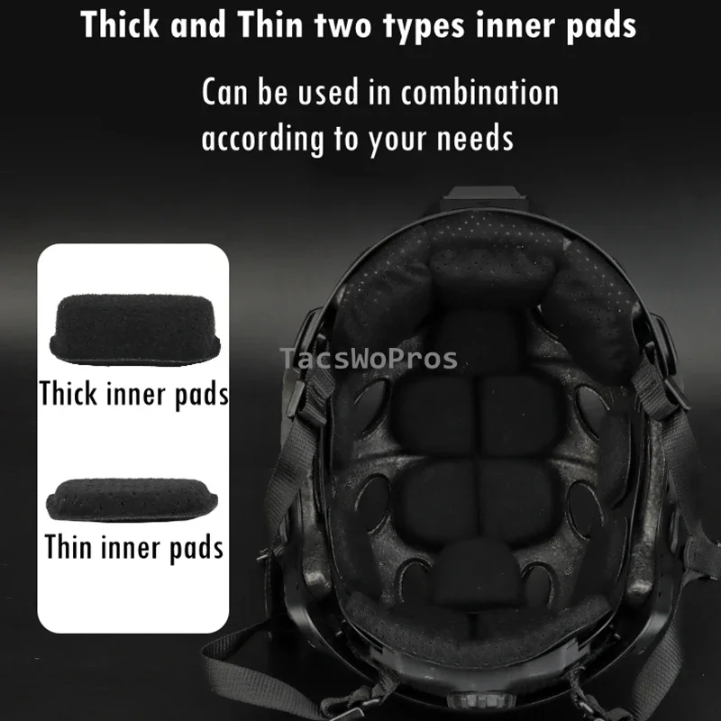 Tactical Helmet Inner Pads Kit Comfortable Airsoft Shooting Sports Helmet Memory EVA Liners Paintball CS Helmet Accessories