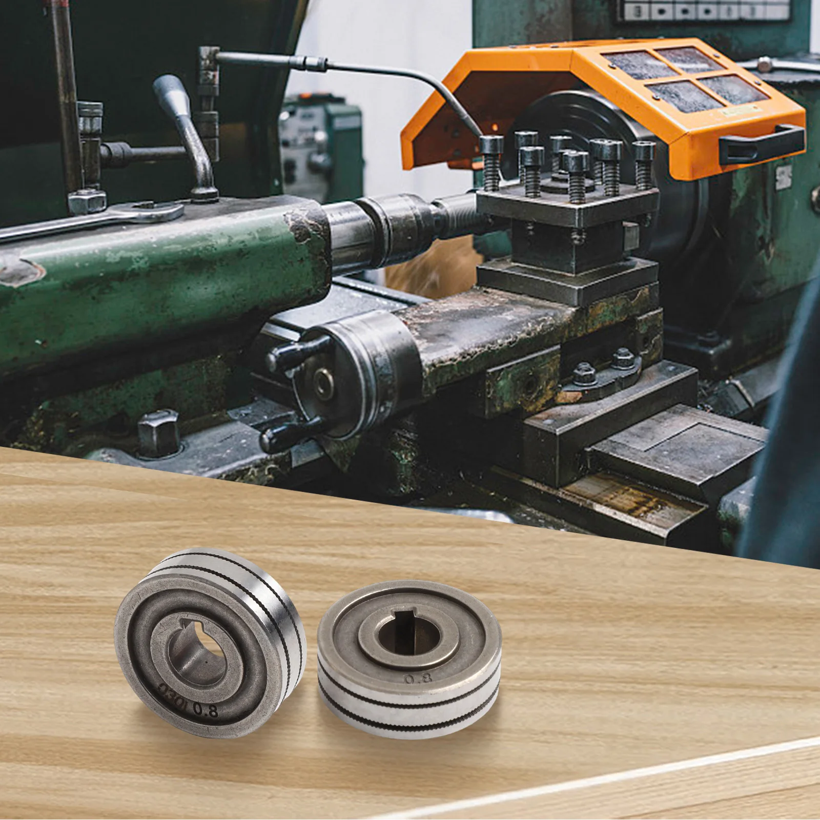 

Ролик подачи сварщика Mig, стальной приводной ролик, детали с накаткой, проволока 0,6-0,8 и 0,8-1,0,0, 2 шт., практичные аксессуары