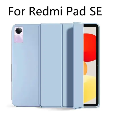 Case for Xiaomi Redmi Pad SE 11 inch 2023 Tablet Slim Thin Light Soft Protective with Auto Sleep/Wake Folding Stand Smart Cover