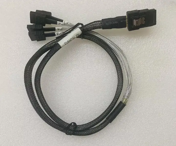 Data Cable SATA SFF-8087 7 Pin 36P Reverse 4 To Target Hard Mini Disk SAS X 2PCS