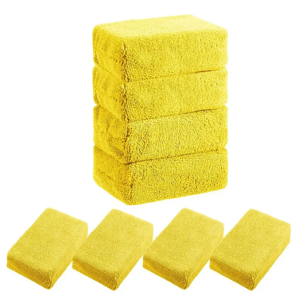 

Car Wax Applicator 8pcs Car Microfiber Applicator Pad for Water Absorbent Auto Waxing Polishing Thickened Rectangle for Car