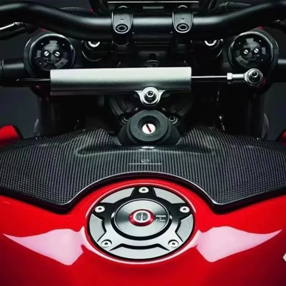 Untuk Ducati Panigale V4 V4S V4R SP 2018-2021 2022 2023 2024 100% Serat Karbon Penutup Tangki Konservasi Bahan Bakar Pelindung Pagar Depan