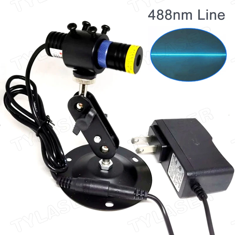 Focusable Locator D18*65mm 488nm 10mw 20mw 30mw 60mW Laser Line Module (FREE with EU Adapter ) For Wood Stone Cutting Machine