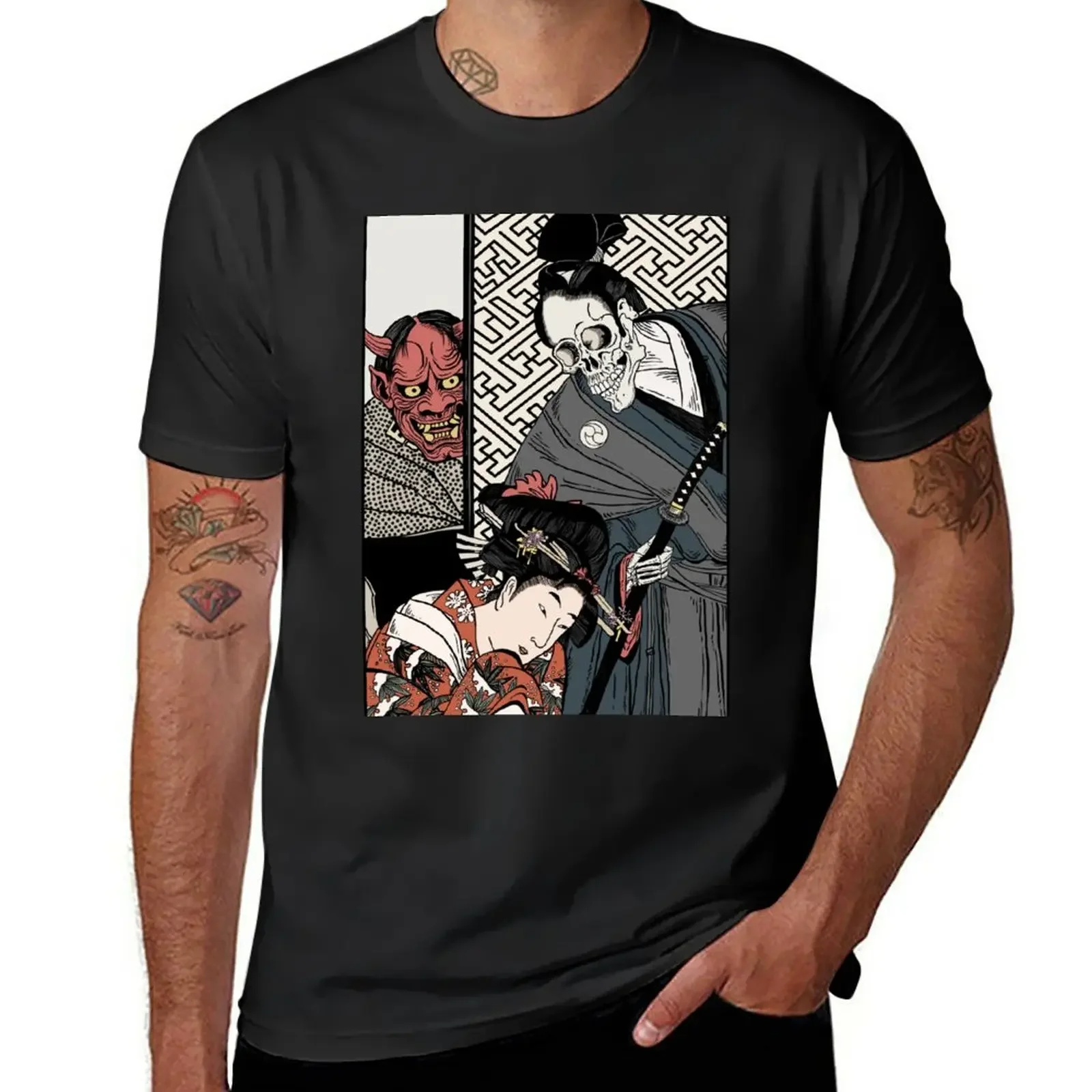 Death and the Maiden: ONI Edition T-Shirt sweat anime blanks t shirts for men cotton