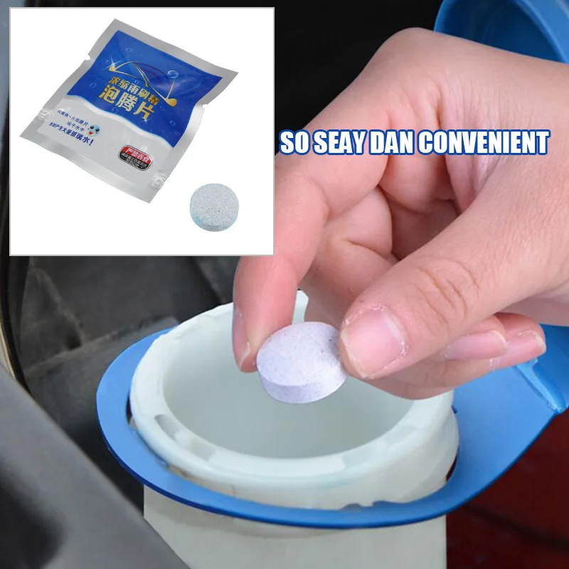 Fluid Solid Concentrate Wiper Fine Car Auto Window Windscreen Cleaning Car Windshield Glass Cleaner Washer 10PCS/Pack